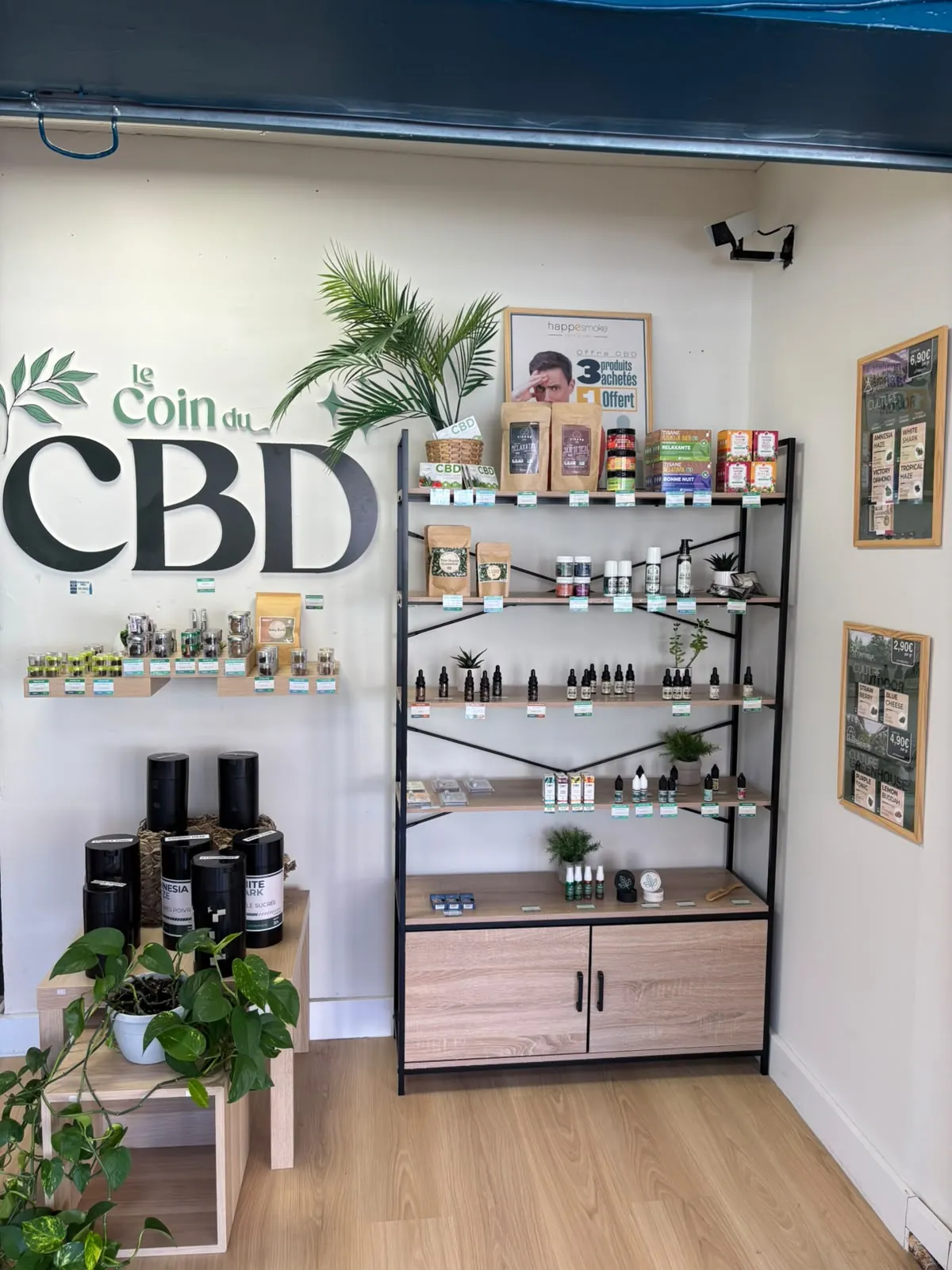 Corner CBD de la boutique HappeSmoke Sisteron